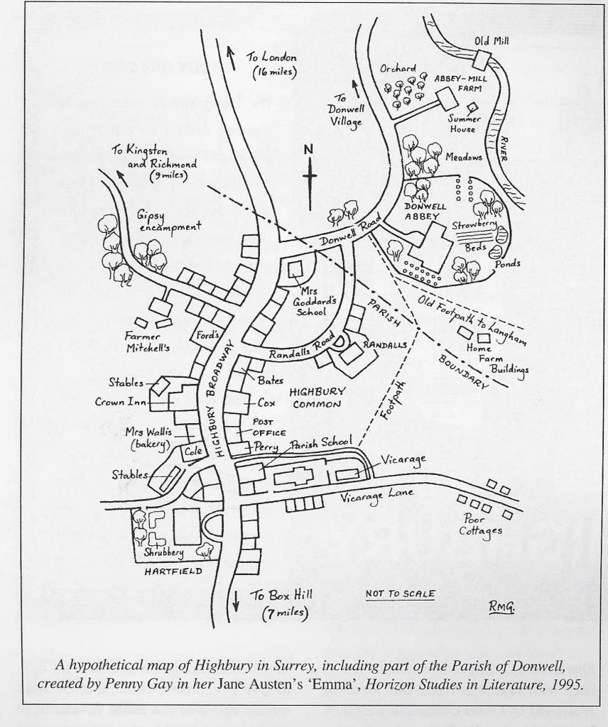 Hypothetical map of Highbury, by Penny Gay